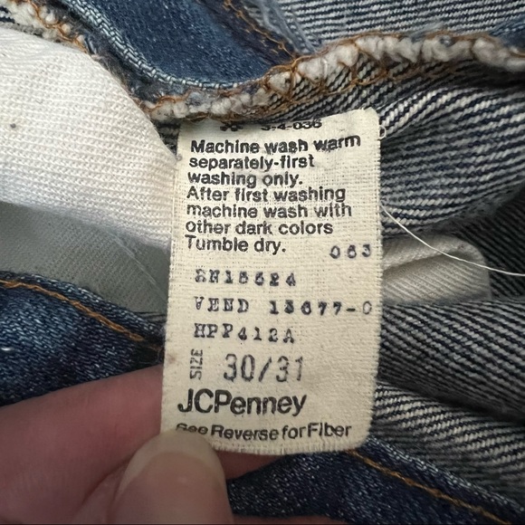 VTG 70’s Plain Pockets High Rise straight fit jeans - Picture 12 of 14